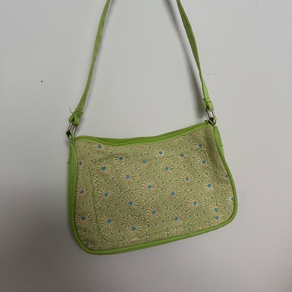 Floral Fairycore Green Shoulder Bag canvas - Picture 3 of 6